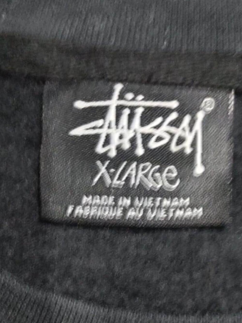 Stussy Vintage Reworked Embroidered Unisex Sweatshirt Size XL - Picture 3 of 3